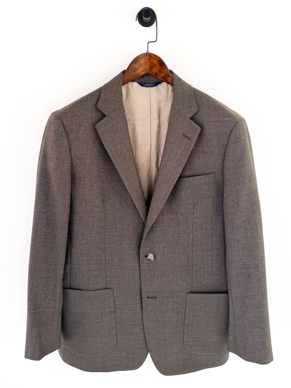 Brooks Brothers Slim Italian Wool Blazer in Light Brown Sport Coat Men's 42R